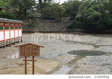 Itsukushima shrine mirror pond 23564608