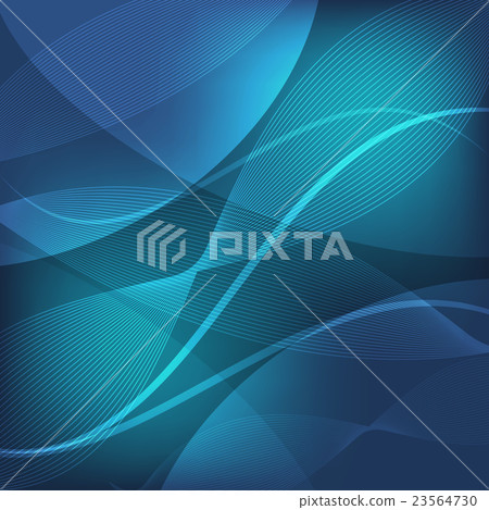 Abstract blue wave line background 23564730
