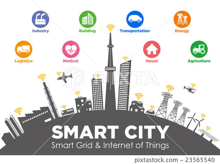 Smart City Image Illustration 23565540