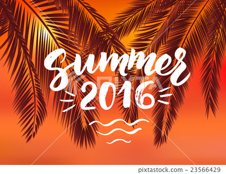 Summer 2016 card with hand drawn brush lettering 23566429