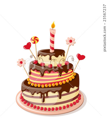 isolated valentine`s cake 23567237