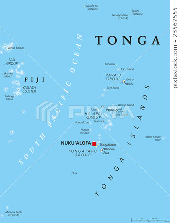 Tonga Political Map Tonga Political Map 23567555