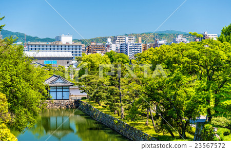 Moat of Nijo Castle in Kyoto 23567572
