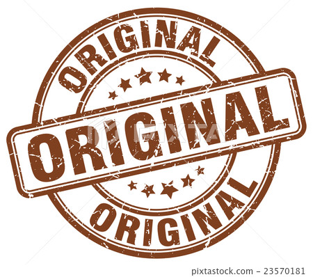 original brown grunge round vintage rubber stamp - Stock Illustration ...
