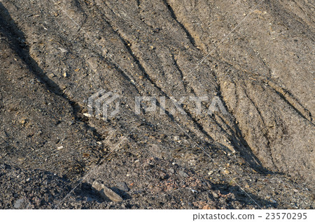 Waste heaps of red rock in industrial district Waste heaps of red rock in industrial district 23570295
