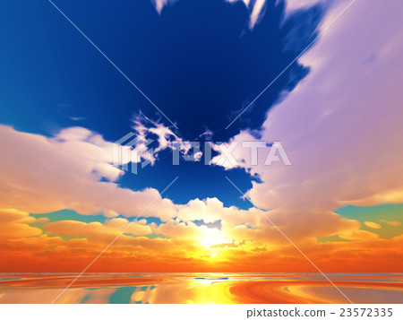 Wind and clouds with the sea 23572335