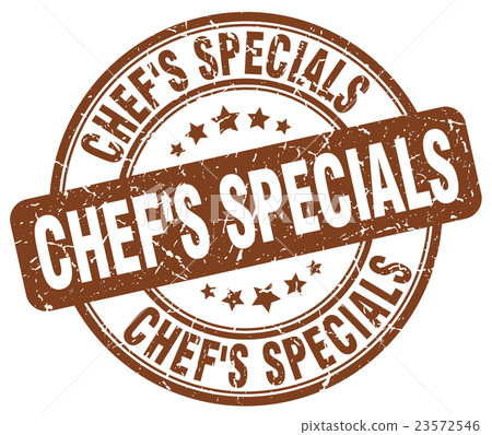 chef's specials brown grunge round rubber stamp chef's specials brown grunge round rubber stamp 23572546