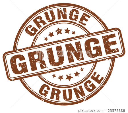 grunge brown grunge round vintage rubber stamp - Stock Illustration ...