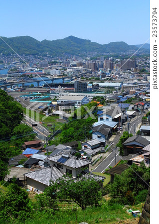 佐世保的街道俯瞰Tenkyama 23573794