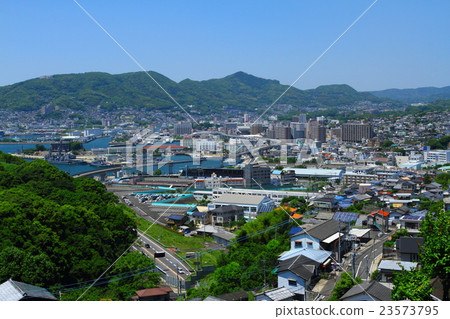 佐世保的街道俯瞰天神火山2 23573795