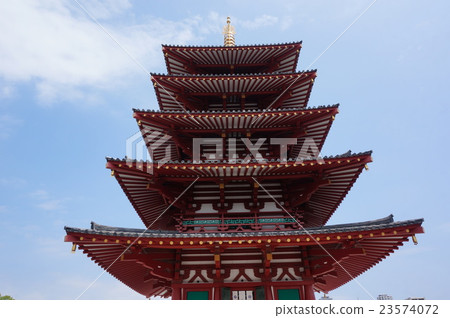 Osaka Shitennoji: five-storied pagoda 23574072