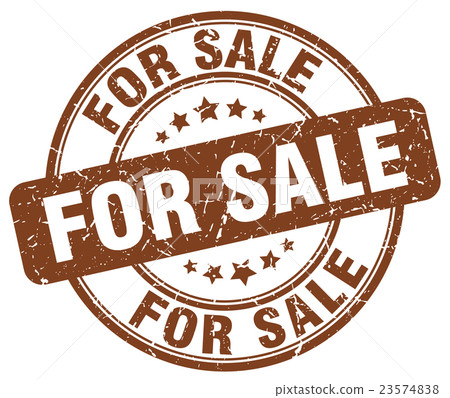 for sale brown grunge round vintage rubber stamp - Stock Illustration ...