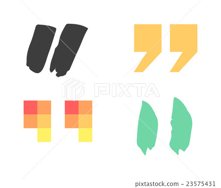 Quote sign vector set. Quote sign vector set. 23575431