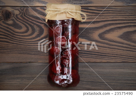 Homemade fruit jam in the jar Homemade fruit jam in the jar 23575490