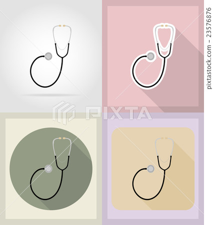medical objects and equipment flat icons 23576876