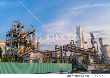 Keihin Industrial Area · Factory Evening Scenery 23577458