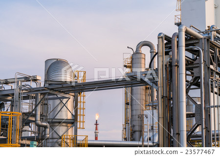 Keihin Industrial Area · Factory Evening Scenery 23577467