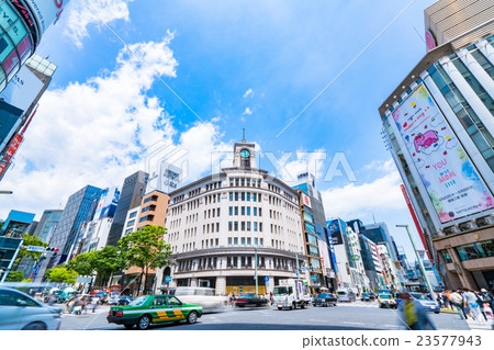 [Tokyo] Ginza 4-chome intersection [early summer] 23577943
