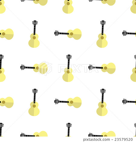Guitar Silhouette Seamless Background Guitar Silhouette Seamless Background 23579520