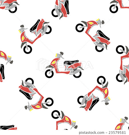 Seamless Bike Pattern Seamless Bike Pattern 23579581