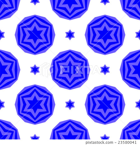 Blue David Star Seamless Background Blue David Star Seamless Background 23580041