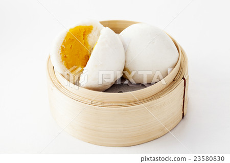 Chinese Steamed Creamy Custard Bun 23580830