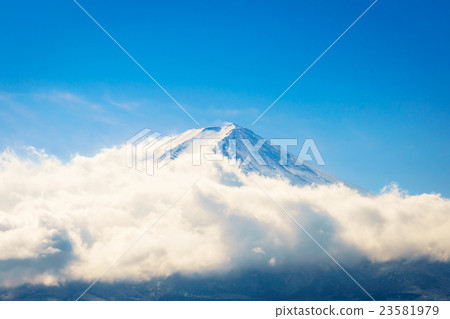 Mountain Fuji with blue sky , Japan Mountain Fuji with blue sky , Japan 23581979