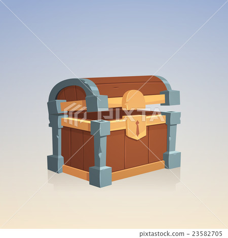 Empty Wooden Chest Empty Wooden Chest 23582705