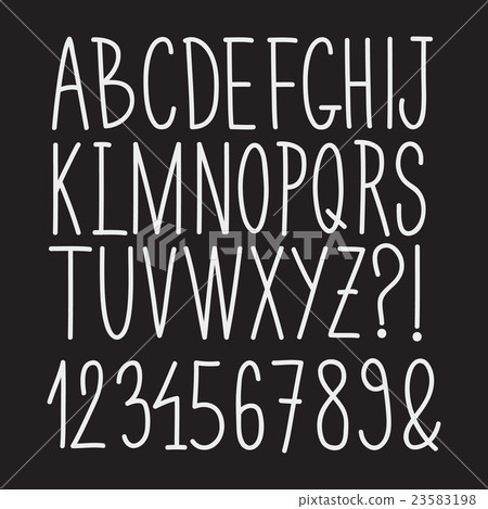 Hand Drawn Font Hand Drawn Font 23583198