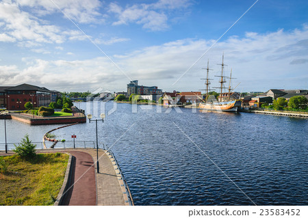 River tees at Stockton-on-tees, North Yorkshire River tees at Stockton-on-tees, North Yorkshire 23583452