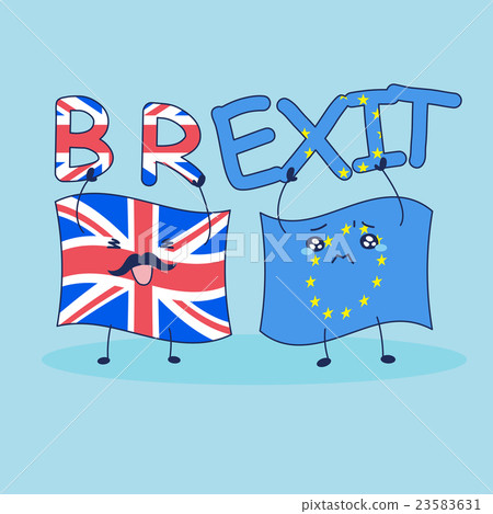 British flag brexit EU flag British flag brexit EU flag 23583631