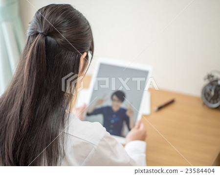 Students with tablets Students with tablets 23584404