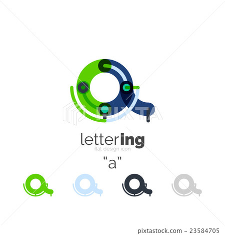 Letter logo line concept Letter logo line concept 23584705