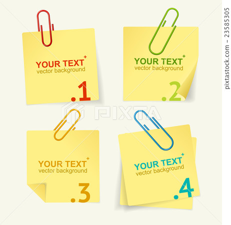 Vector yellow paper option banner Vector yellow paper option banner 23585305