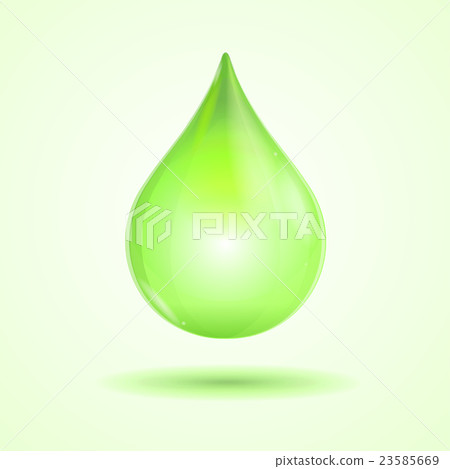 Vector green drop - Stock Illustration [23585669] - PIXTA