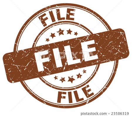 file brown grunge round vintage rubber stamp - Stock Illustration ...