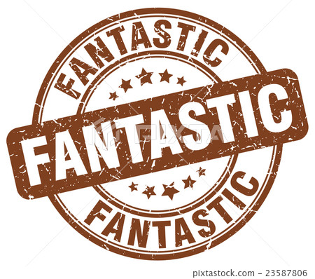 fantastic brown grunge round vintage rubber stamp - Stock Illustration ...