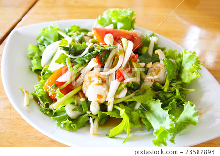 Scallops Thai Spicy Salad Scallops Thai Spicy Salad 23587893