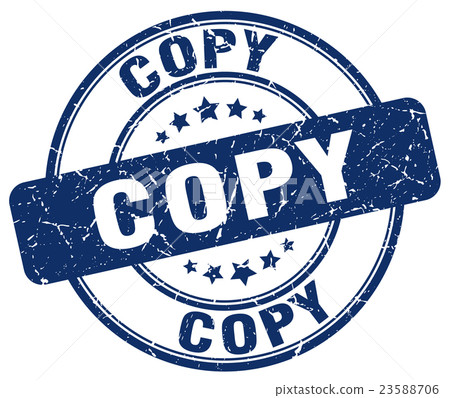 copy blue grunge round vintage rubber stamp - Stock Illustration ...