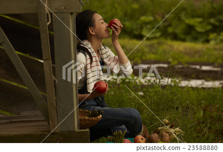 Agriculture Girls portrait 23588880