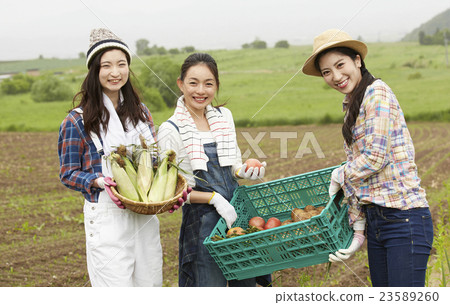 Agriculture Girls portrait Agriculture Girls portrait 23589260