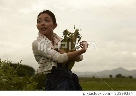 Agriculture Girls portrait 23589334