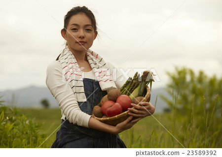 Agriculture Girls portrait 23589392