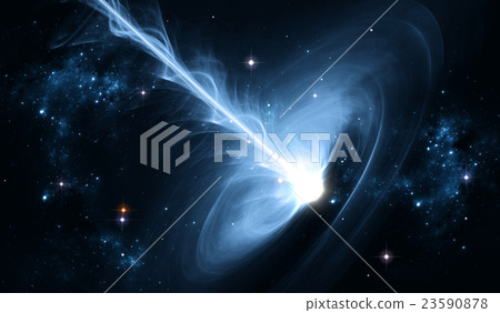 Black hole in deep space 23590878