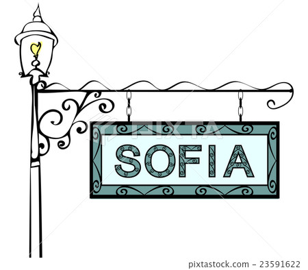 Sofia retro vintage lamppost pointer. Sofia retro vintage lamppost pointer. 23591622