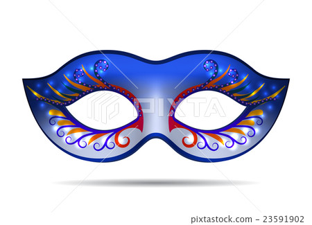Carnival mask for masquerade costume. Carnival mask for masquerade costume. 23591902
