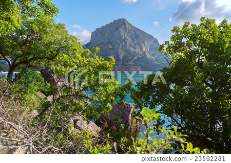 Mount Falcon near village Novyi Svit in the Crimea Mount Falcon near village Novyi Svit in the Crimea 23592281