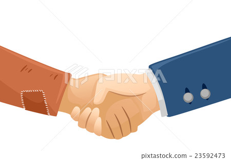 Hands Rich Poor Handshake Hands Rich Poor Handshake 23592473