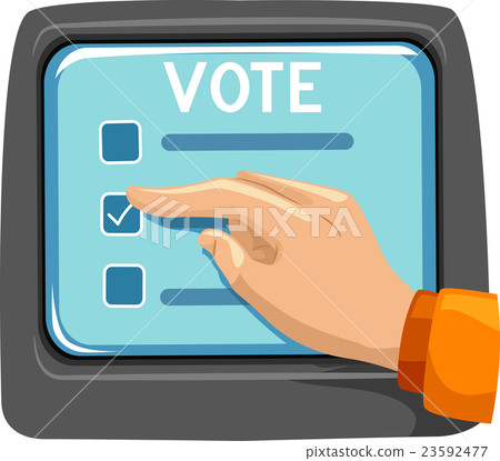 Hand Voting Machine 23592477