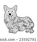 Welsh Corgi Dog doodle 23592791